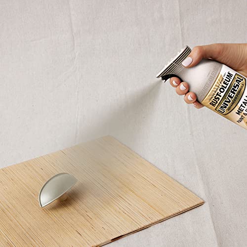 Rust-Oleum 249130 Universal All Surface Metallic Spray Paint, 11 oz, Satin Nickel - Image 6