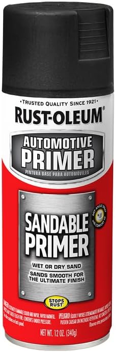 Rust-Oleum 249418 Automotive Sandable Primer Spray, 12 oz, Black (Pack of 6) - Image 5