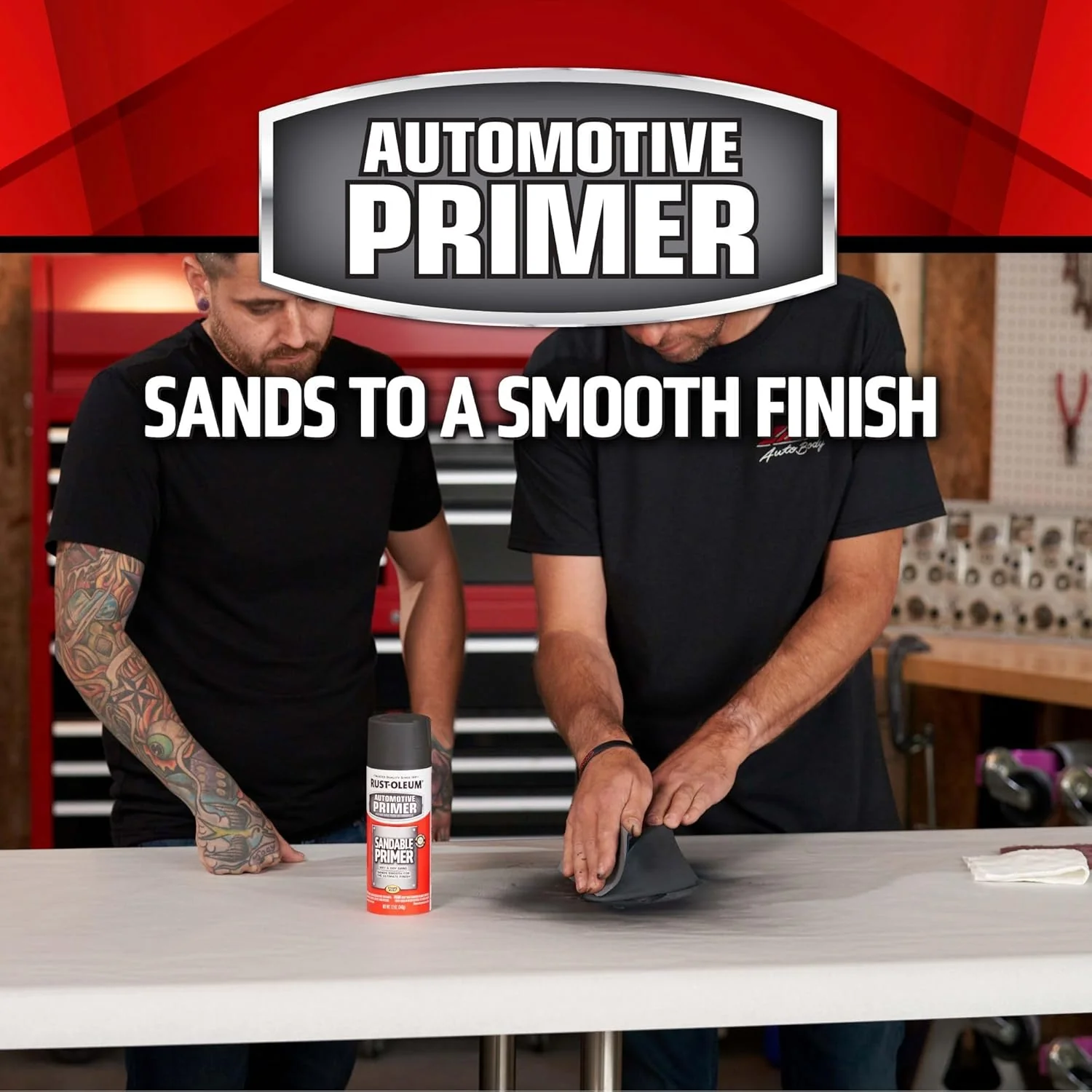 Rust-Oleum 249418 Automotive Sandable Primer Spray, 12 oz, Black (Pack of 6) - Image 6