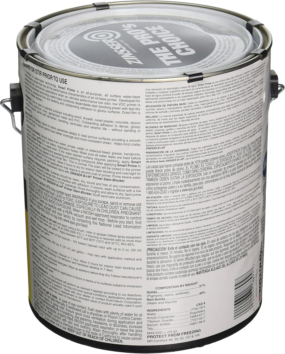 Rust-Oleum 249729 Smart Prime Primer, 1-Gallon, White - Image 3