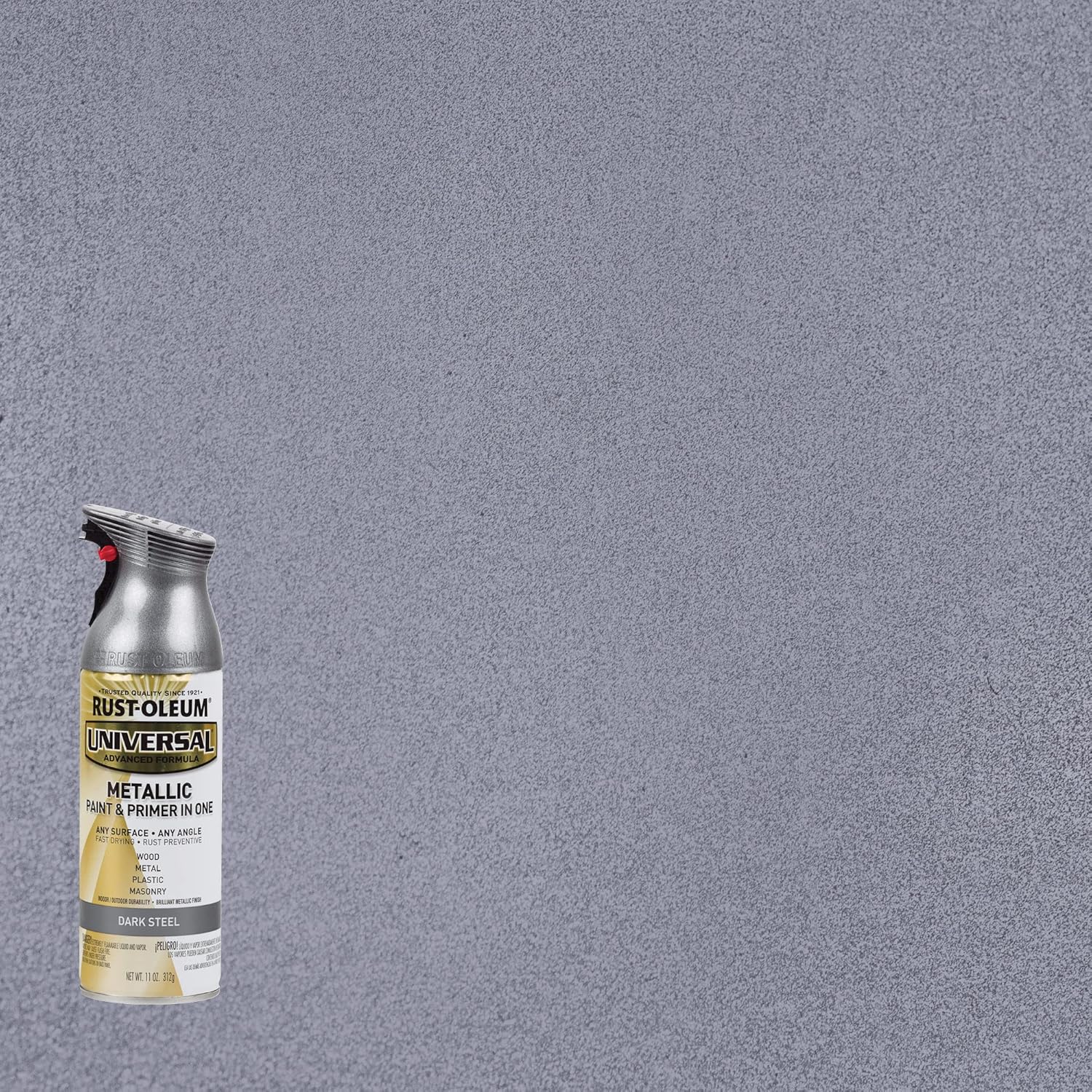 Rust-Oleum 262662 Universal All Surface Metallic Spray Paint, 11 oz, Dark Steel (Pack of 6) - Image 3