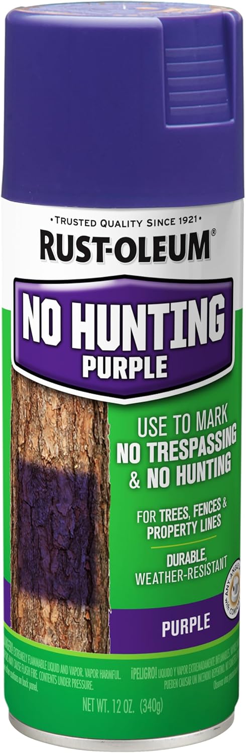 Rust-Oleum 270970 Specialty No Hunting Purple Spray Paint, 12 oz (Pack of 6) - Image 5