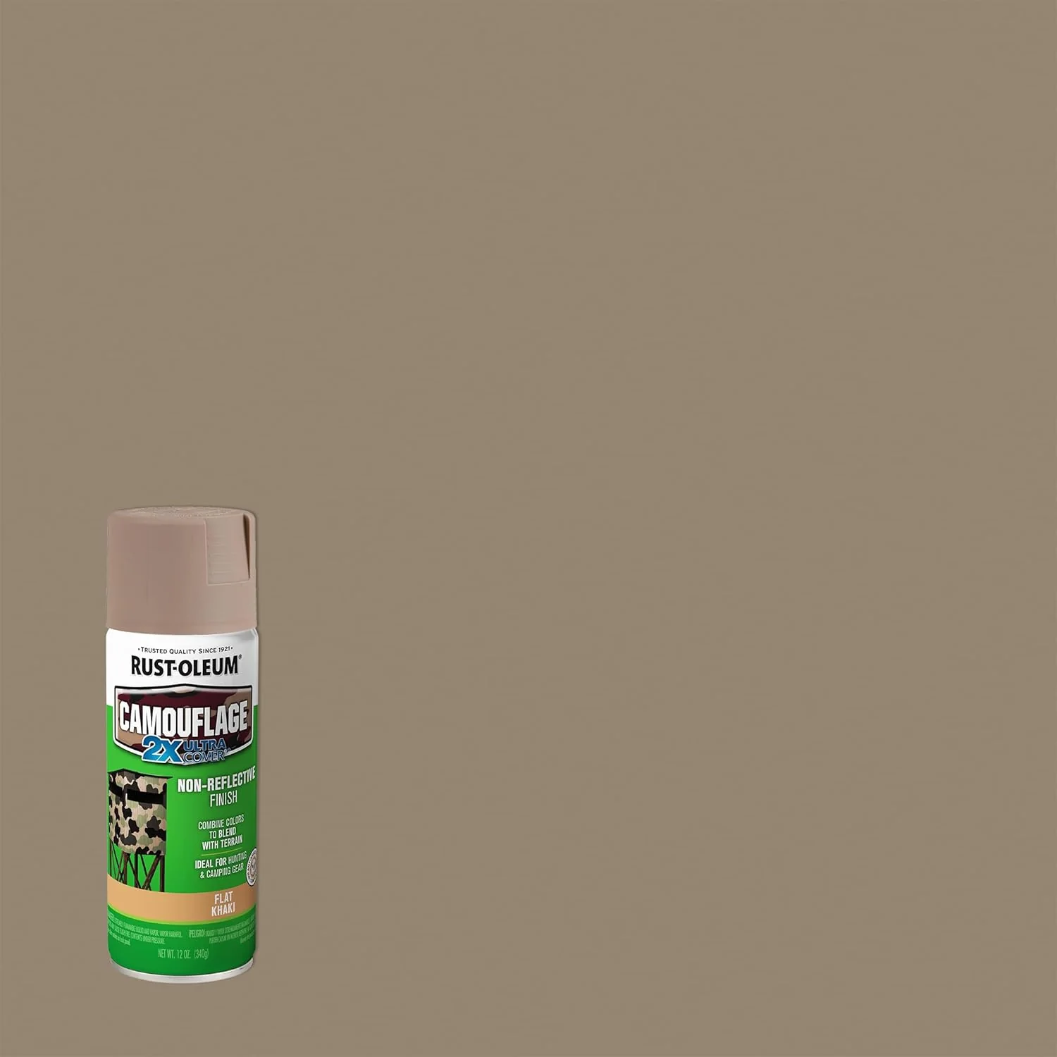 Rust-Oleum 279177 Camouflage 2X Ultra Cover Spray Paint, 12 oz, Khaki - Image 6
