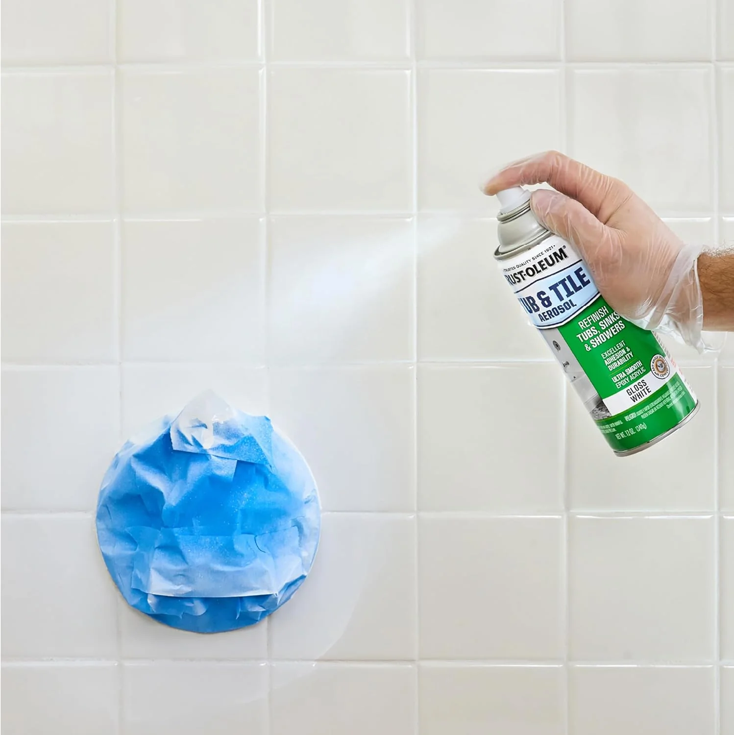 Rust-Oleum 280882 Tub & Tile Spray Paint, 12 oz, Gloss White (Pack of 1) - Image 3