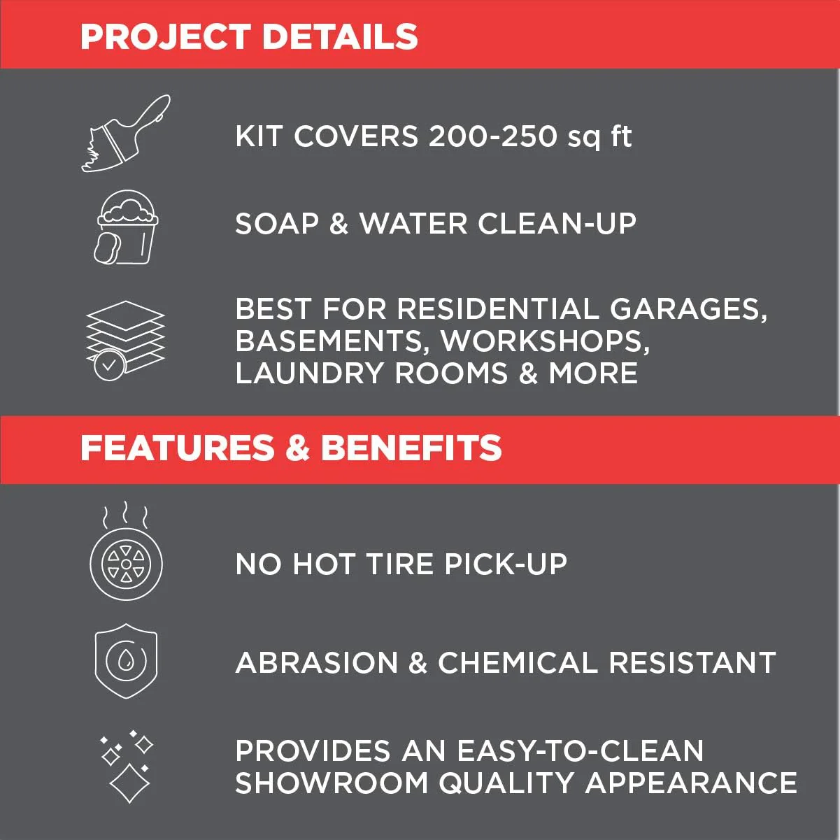 Rust-Oleum 327081 EPOXYSHIELD Garage Floor Coating Kit, 1 Car, Gloss Dark Gray - Image 6