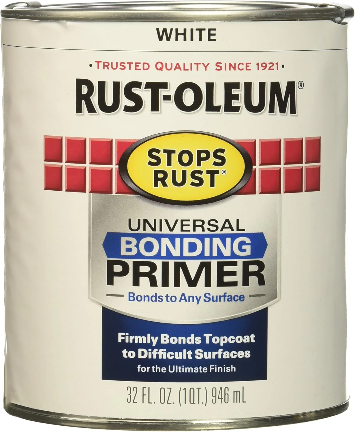 Rust-Oleum 330494 Quart Universal Bonding Primer, 32 Oz, White (Pack of 1) - Image 2