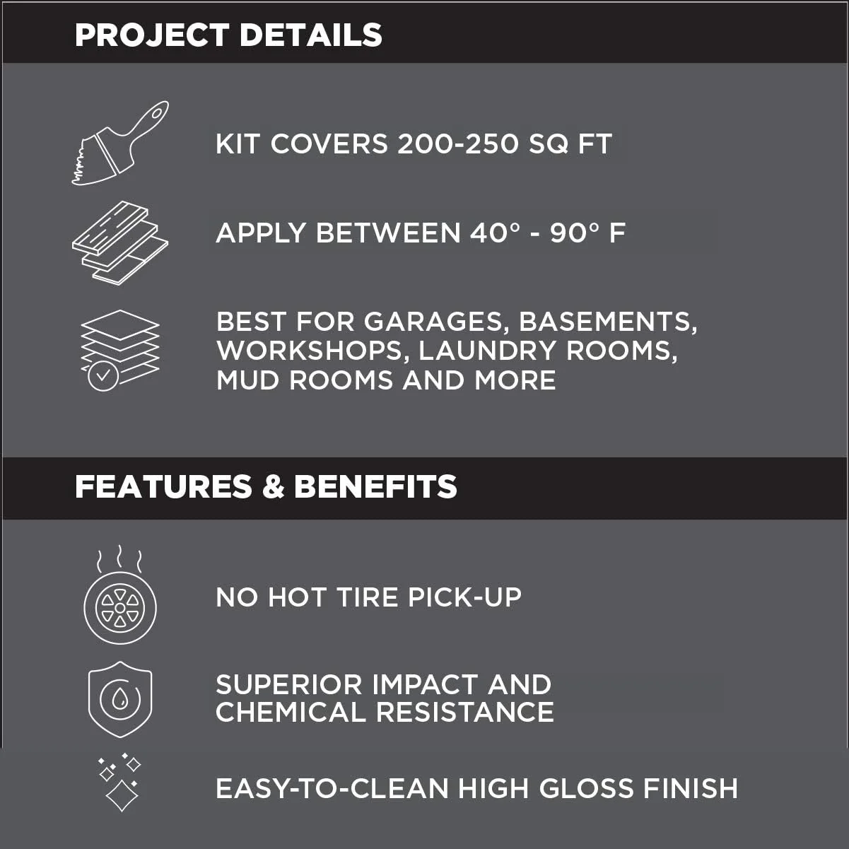Rust-Oleum 381086 RockSolid Polycuramine Garage Floor Coating, 1 Car Kit, High Gloss Modern Greige - Image 5