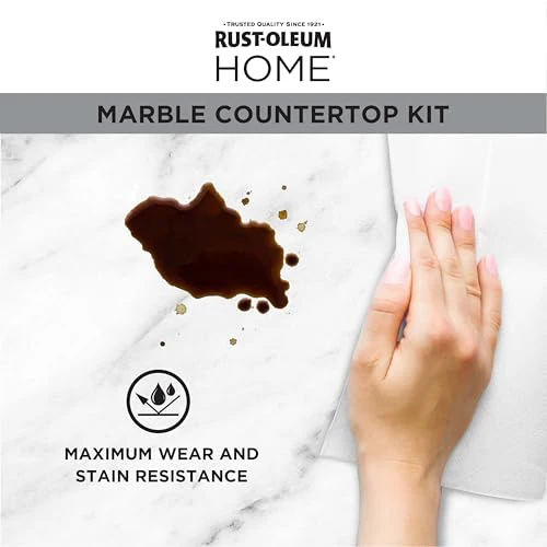 Rust-Oleum 384964 Home Marble Countertop Coating Kit, 72 fl oz, White - Image 3