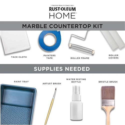 Rust-Oleum 384964 Home Marble Countertop Coating Kit, 72 fl oz, White - Image 6