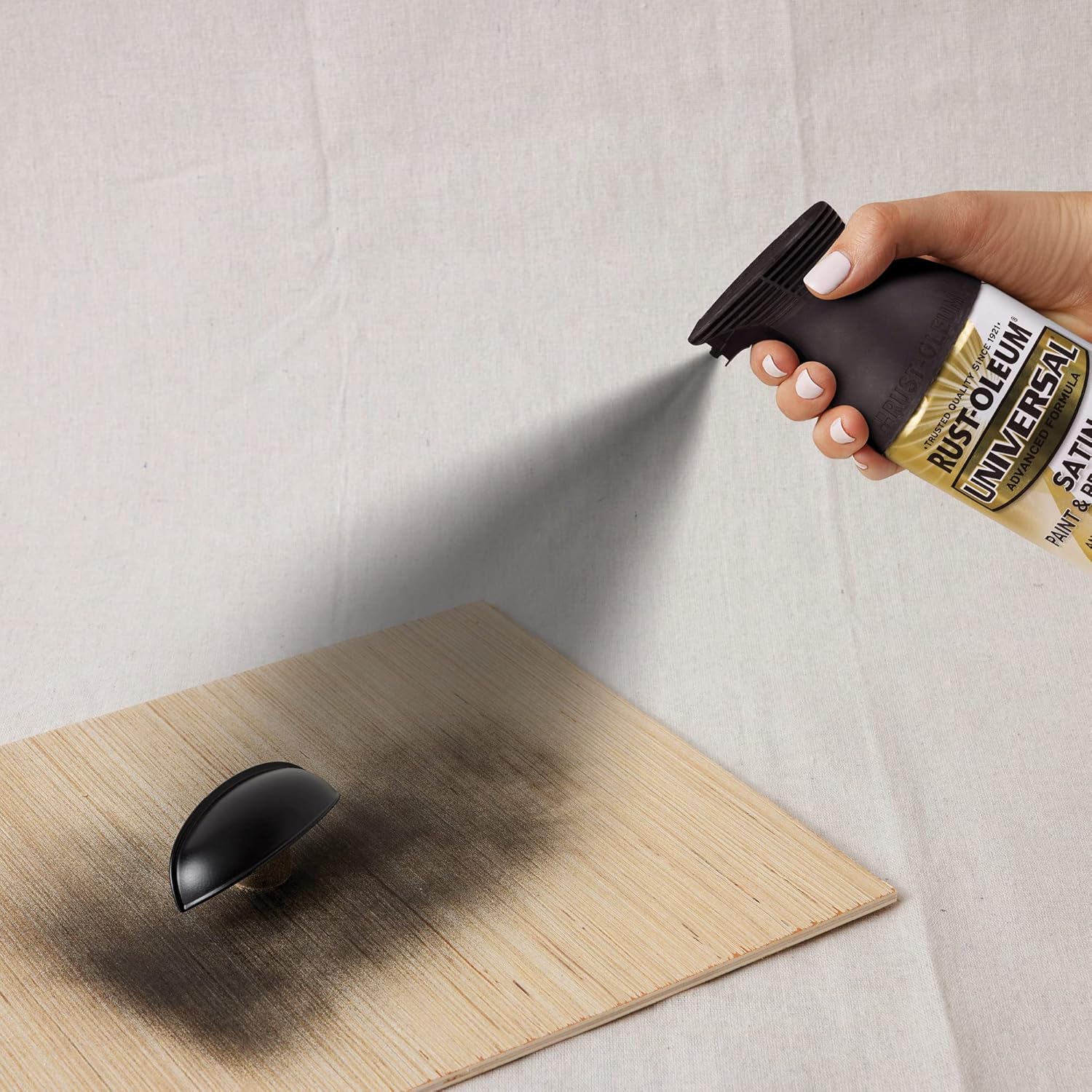 Rust-Oleum 6PK Universal All Surface Spray Paint, 12 oz, Satin Black (Pack of 6) - Image 5