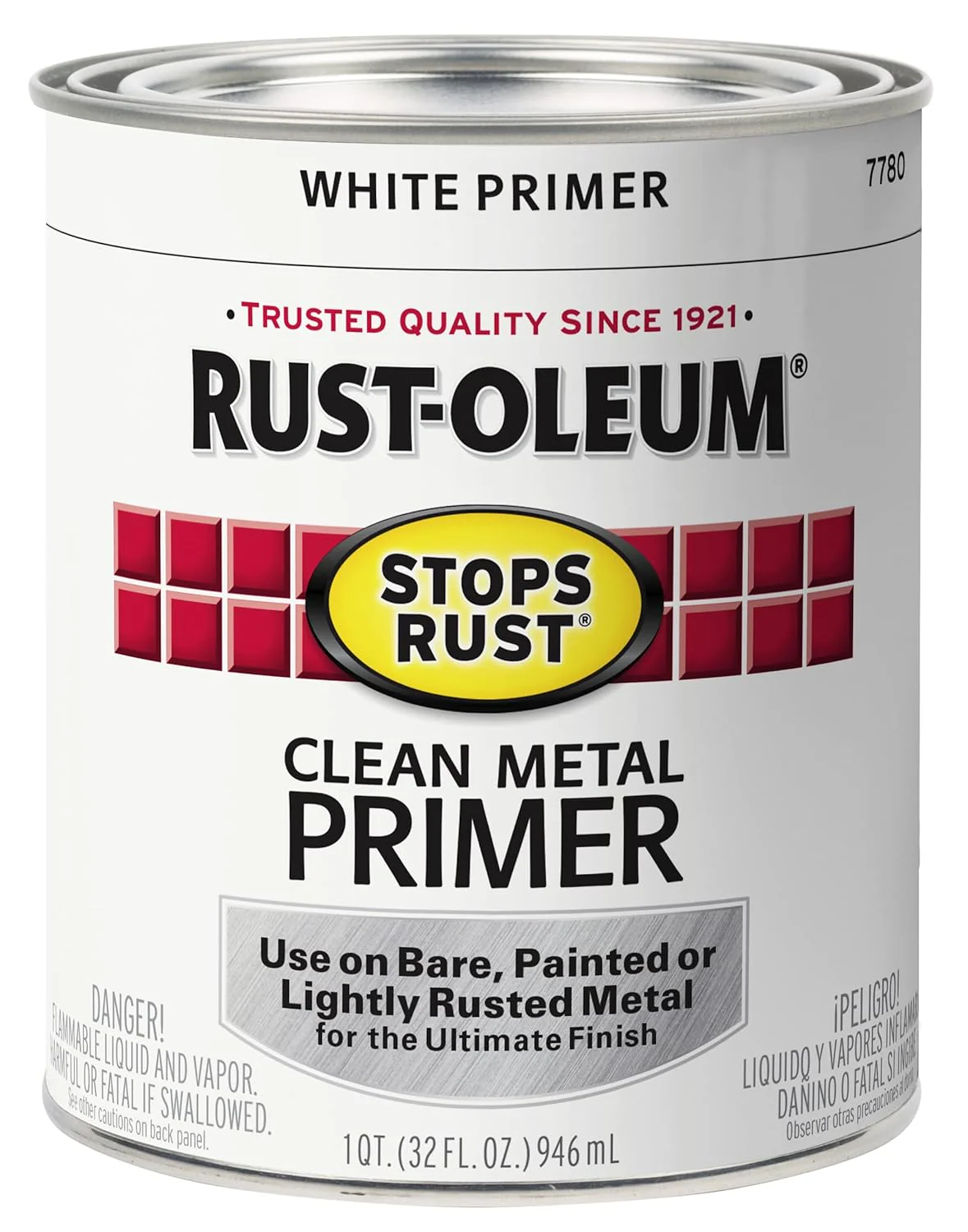 Rust-Oleum 7780502 Stops Rust Clean Metal Brush On Primer, Quart 32 Fl Oz (Pack of 1) - Image 2