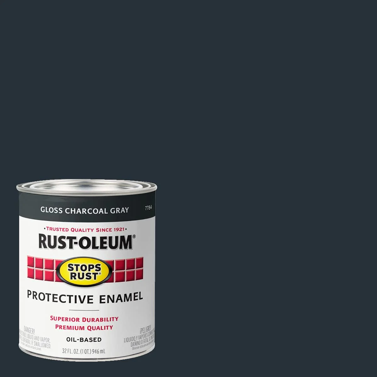 Rust-Oleum 7784502 Stops Rust Brush On Paint, Quart, Gloss Charcoal Gray (Pack of 2) - Image 3