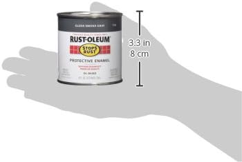 Rust-Oleum 7786730 Stops Rust Brush On Paint, Half Pint, Gloss Smoke Gray, 8 Fl Oz (Pack of 1) - Image 8