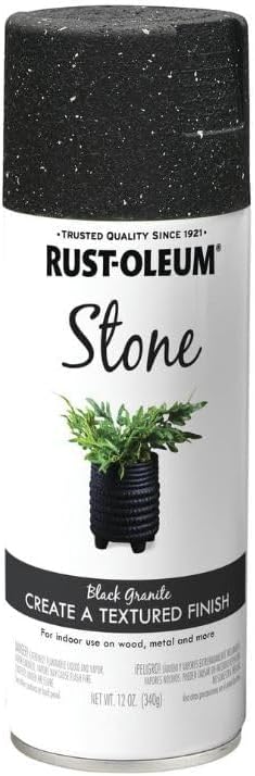 Rust-Oleum 7991830 Stone Creations Spray, 12 oz, Black Granite (Pack of 1) - Image 2