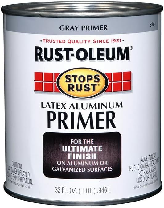 Rust-Oleum 8781502 Stops Rust Flat Aluminum Primer, 32 Fl Oz (Pack of 2) - Image 2