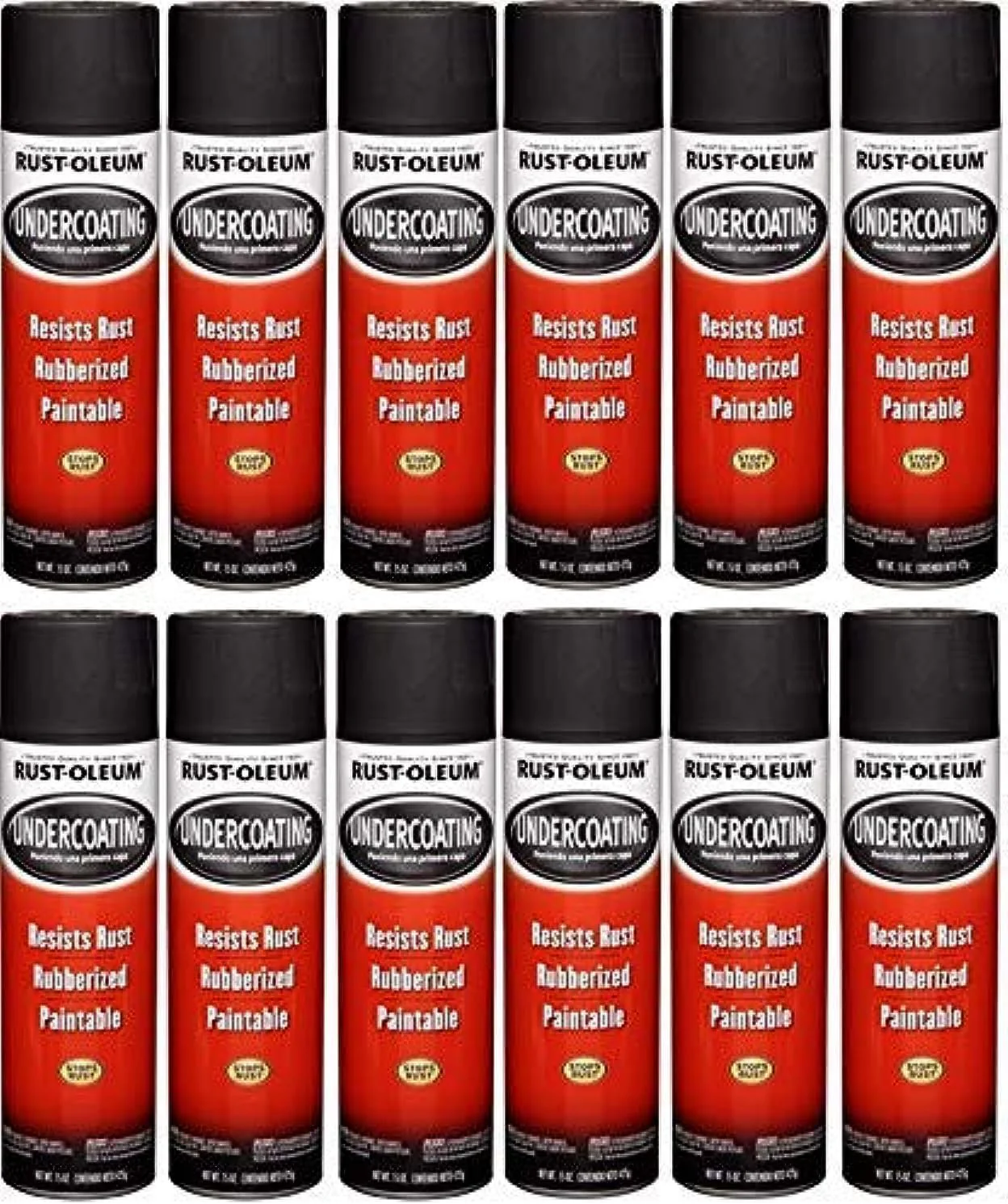 Rust-Oleum 248657 Black Undercoating 15 oz. (Pack of 12) - Image 2