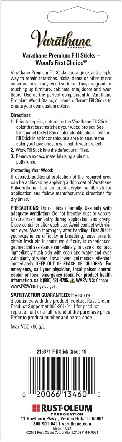Varathane Wood Fill Stick, 3.2 oz, Dark Walnut/Espresso - Image 4