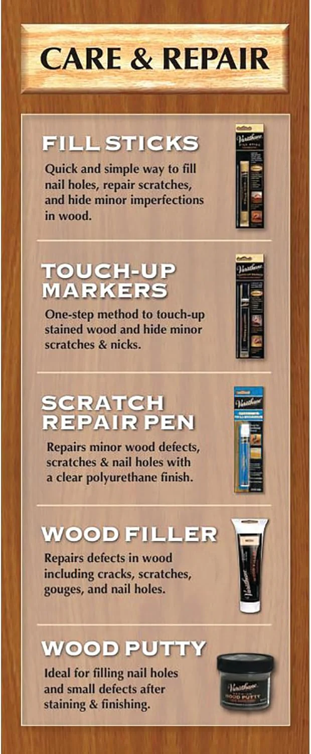 Varathane Wood Fill Stick, 3.2 oz, Dark Walnut/Espresso - Image 6