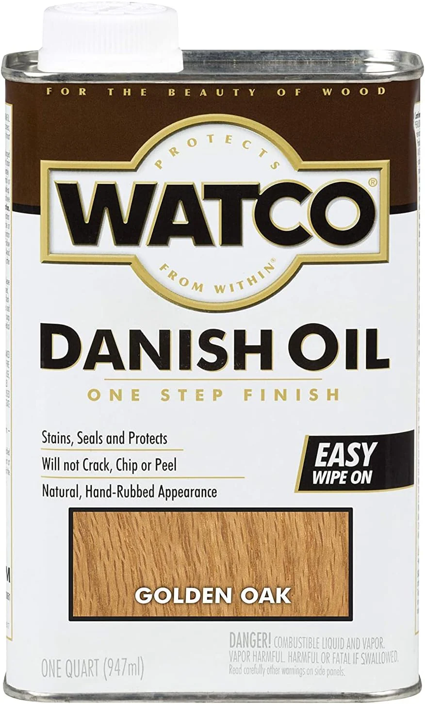 Watco 65141 Danish Oil Wood Finish, Quart, Golden Oak - Image 2