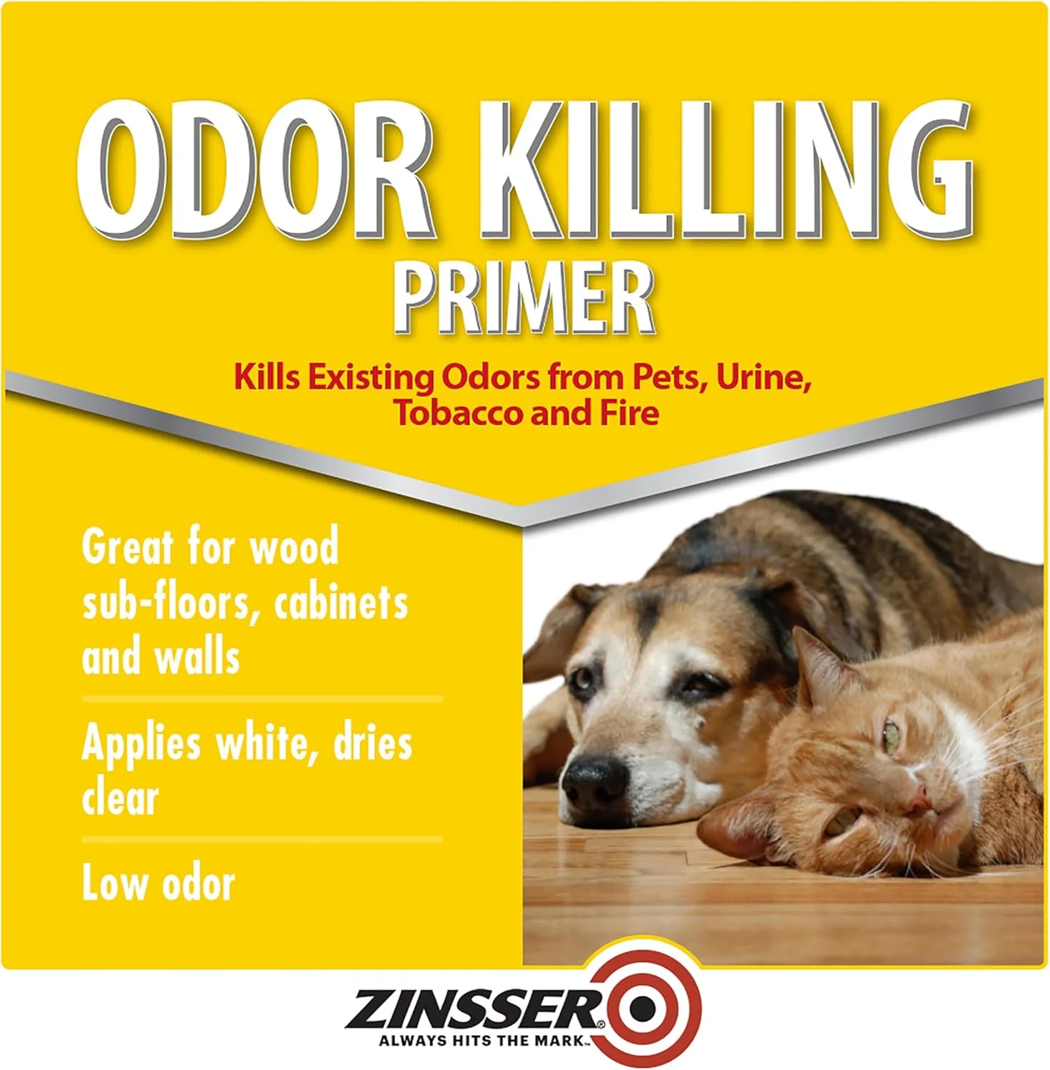 Rust-Oleum Zinsser Odor Killing Primer, White, Quart - Image 2