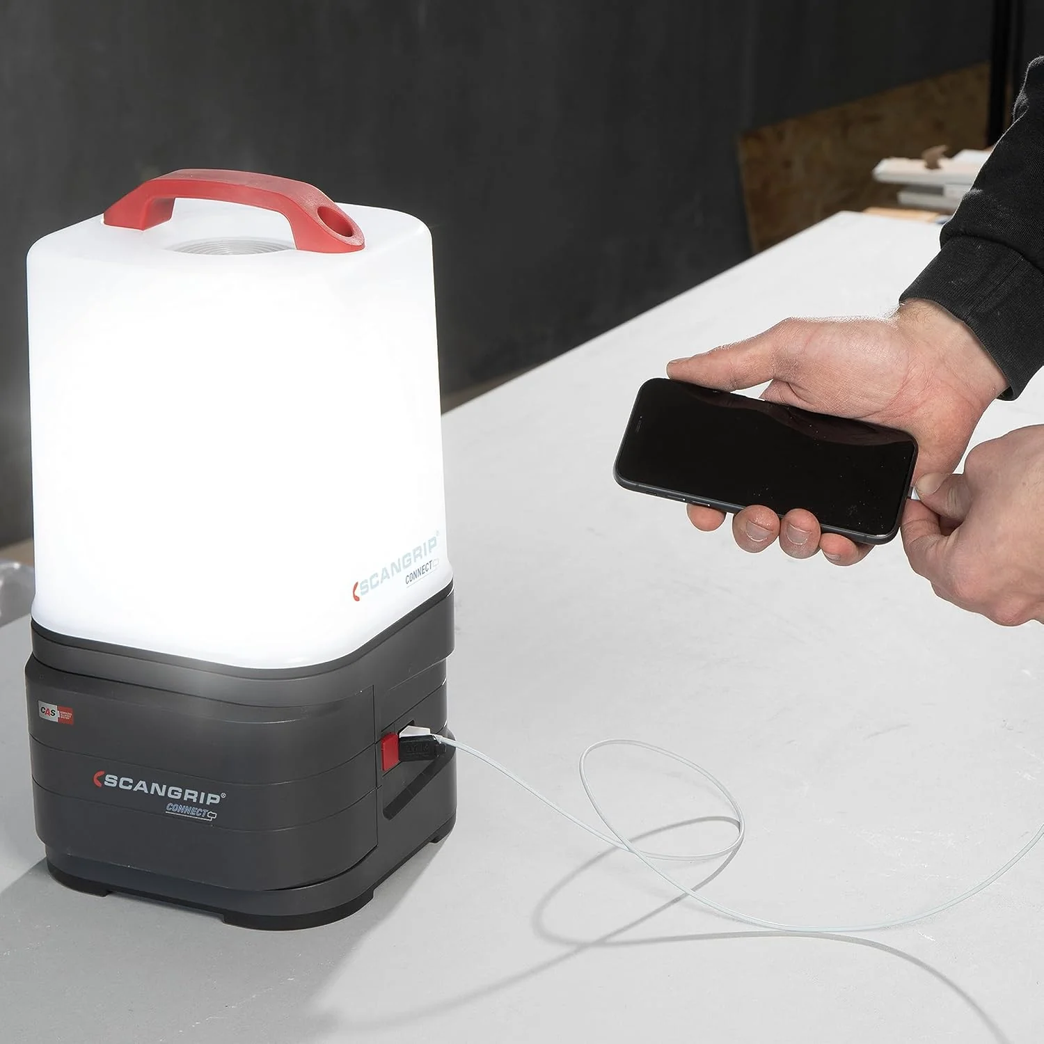 SCANGRIP 03.6103C AREA 10 CONNECT Powerful 10000 Lumen LED Work Light, 360° Illumination, Power Tool Battery Operated - Image 6