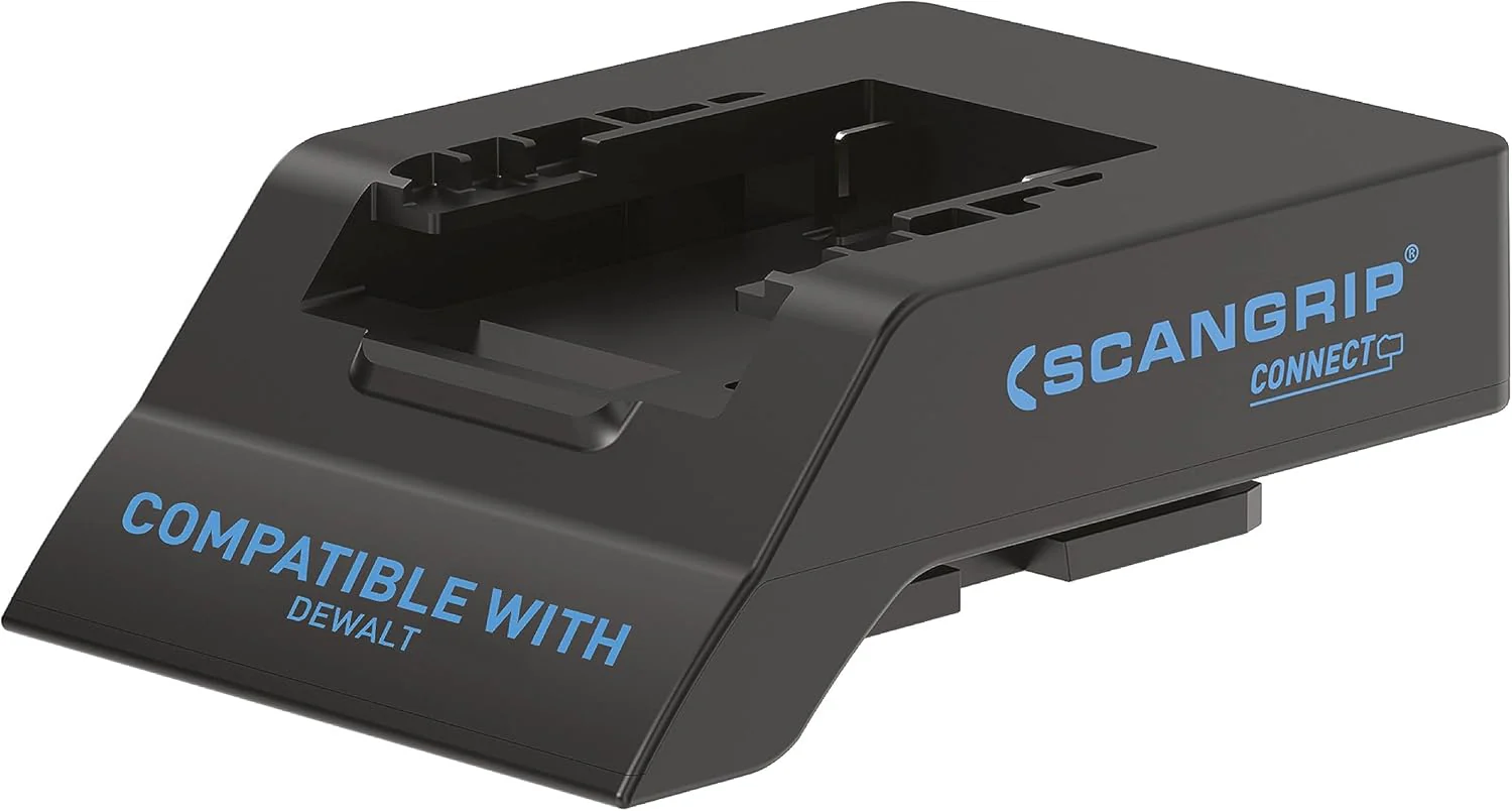 SCANGRIP Connector Designed for DeWalt 18 V/20 V Battery Packs, Made for SCANGRIP Connect Work Lights, Features Battery Safety System - Image 2
