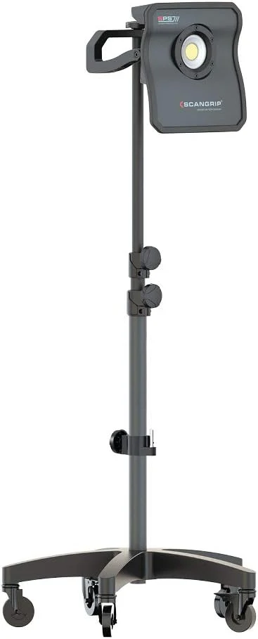 SCANGRIP WHEEL STAND, for Mobile Work Light Positioning in the Workshop, Detailing Light Stand, Extendable from 3 ft to 6,2 ft, Bracket for Second Work Light - Image 8
