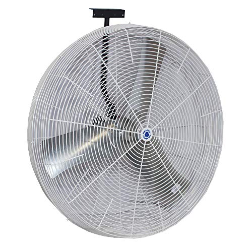 Schaefer 36DF Single Phase Direct Flow Agriculture 36� Wall Mounted Circulating High Velocity Fan w/T-shaped Mount - 1/2 HP, 13140CFM - Made in USA