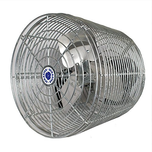 Schaefer VK12-GA VersaKool Air Circulator Fan, Ceiling Wall Mount Greenhouse Fan & Aluminum Blade, 1470 CFM, 1/10 hp, Energy-Efficient Commercial Fan for Patio, Garage, Industrial & Workshop (Silver) - Image 4
