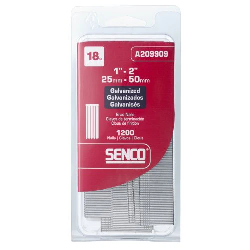 Senco. 18-Gauge-by-1-2-Inch Electro Galvanized Variety Pack Brads