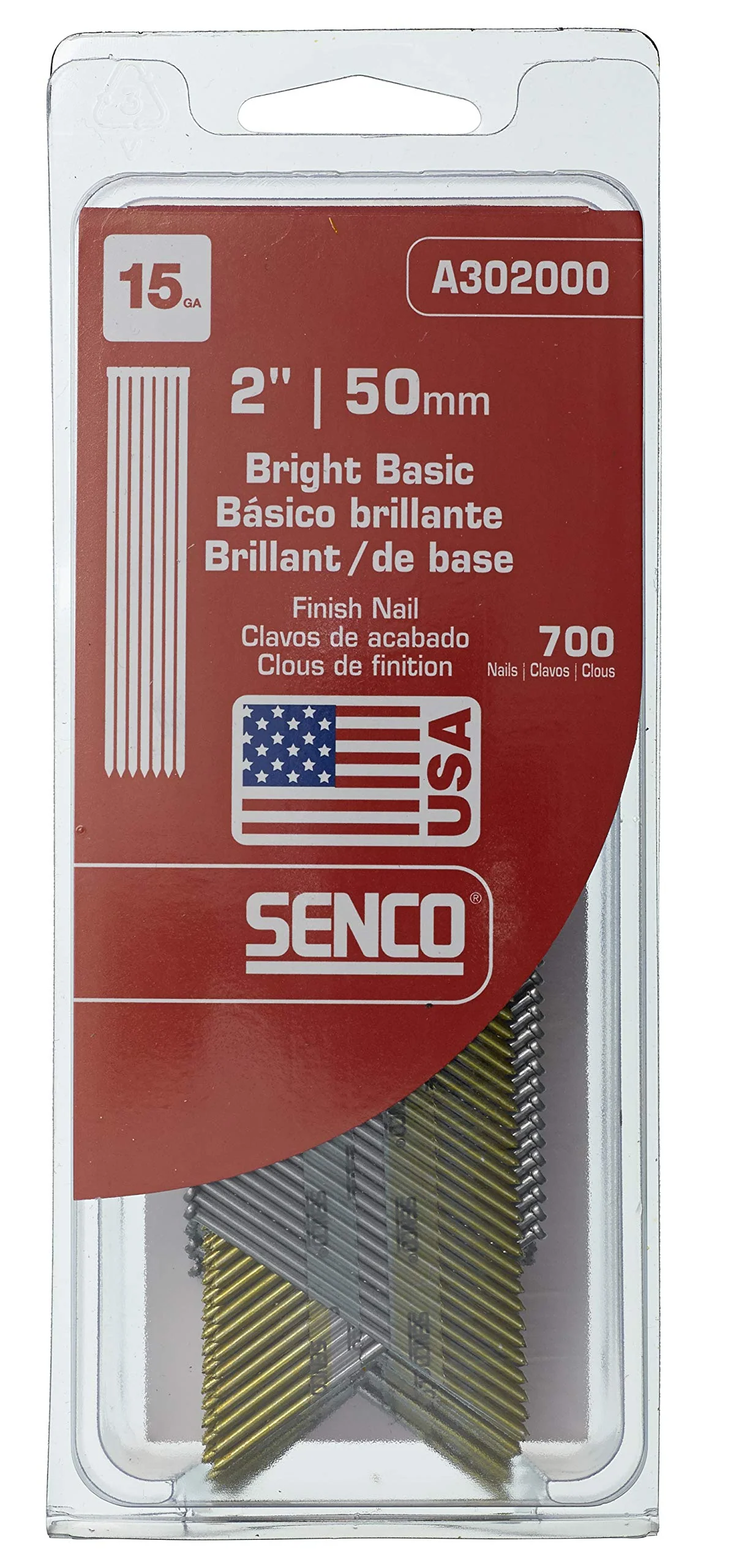 Senco 15 Gauge x 2" Bright Basic Finishing Nails