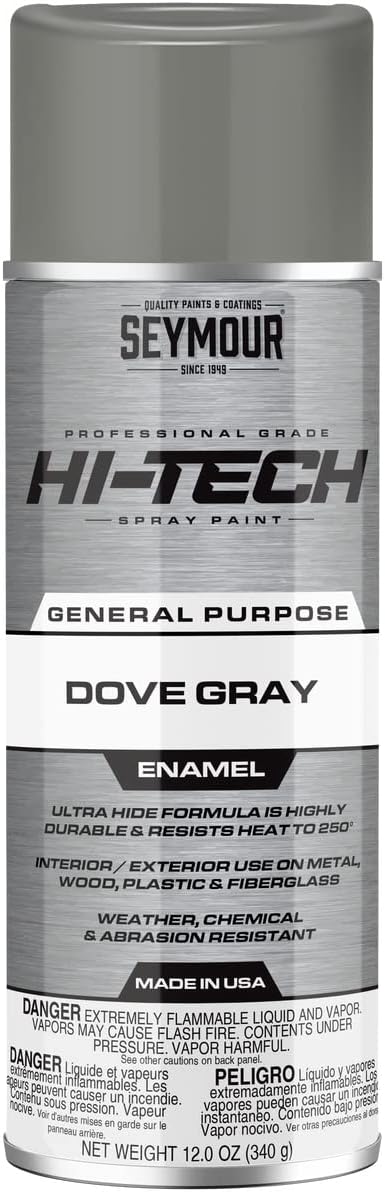 Seymour 16-112 Hi-Tech Enamels Spray Paint, Dove Gray - Image 2