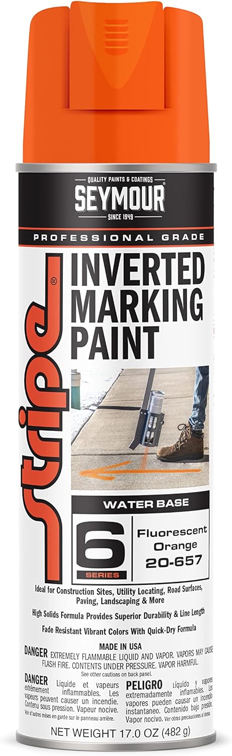 Seymour 20-657 Stripe Inverted Tip Marker, Orange Fluorescent - Image 2