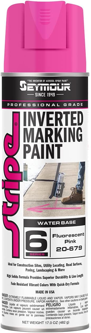Seymour 20-679 Stripe Inverted Tip Marker, Pink Fluorescent - Image 2