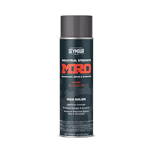 SEYMOUR 620-1411 Industrial MRO High Solids Spray Paint, Aluminum, 15.5 Ounce (Pack of 1)