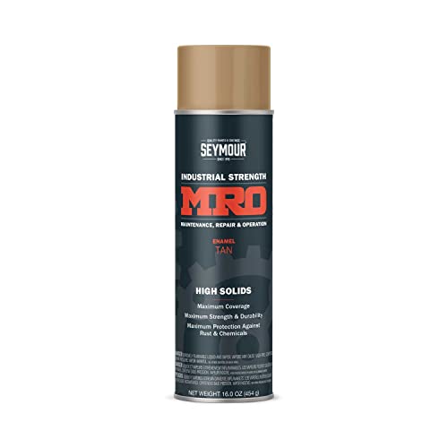 SEYMOUR 620-1435 Industrial MRO High Solids Spray Paint, Tan 16 Fl Oz (Pack of 1)