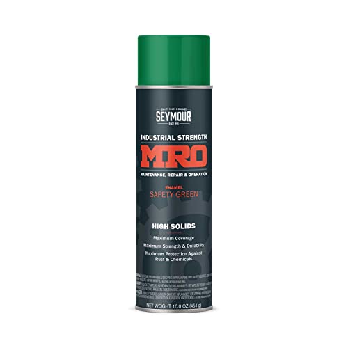 SEYMOUR 620-1452 Industrial MRO High Solids Spray Paint, Safety Green