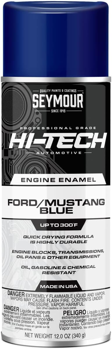 Seymour EN-56 Hi-Tech Engine Spray Paint, Ford and Mustang Blue - Image 2