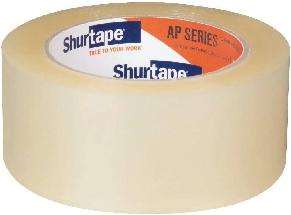 Shurtape 232518 AP 201 Medium Duty Shipping and Packaging Tape, Clear, 48mm x 100 Meter Roll (Pack of 6) - Image 2
