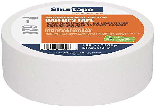 Shurtape P- 628 Professional Grade, Coated Gaffer's Tape, 48mm x 50m, 1 Roll - Image 10