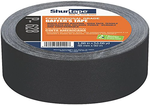 Shurtape P- 628 Professional Grade, Coated Gaffer's Tape, 48mm x 50m, 1 Roll - Image 9