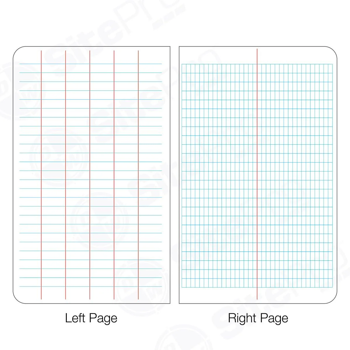 SitePro 17-350-T Field Book, 64-8x4, Orange - Image 2