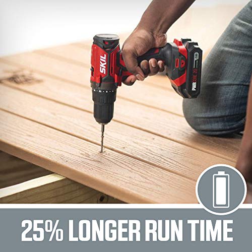 SKIL PWR CORE 20V 2-Tool Combo Kit with Cordless Drill Driver and Impact Driver - Image 4