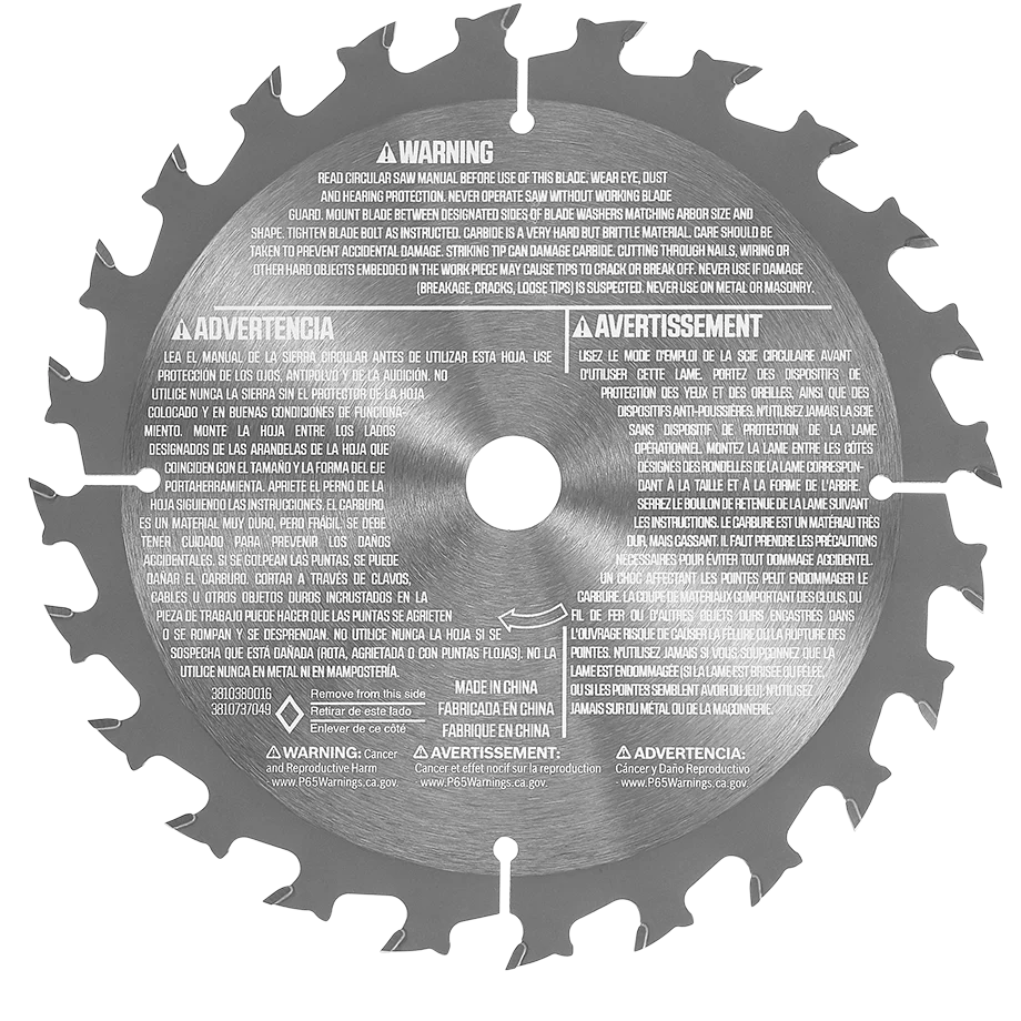 SKIL 6-1/2 In. x 24-Tooth Carbide Tipped Circular Saw Blade - Image 2
