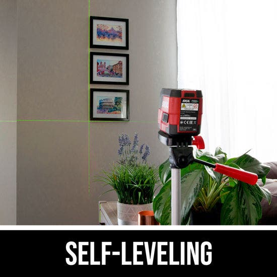 SKIL Self-Leveling Green Cross Line Laser Level with Clamp - Image 5
