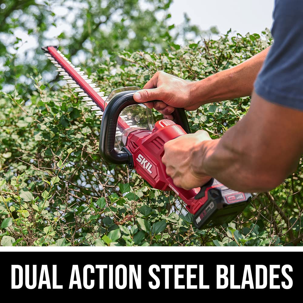 SKIL PWR CORE 20 22" Hedge Trimmer with Battery and Charger - Image 11
