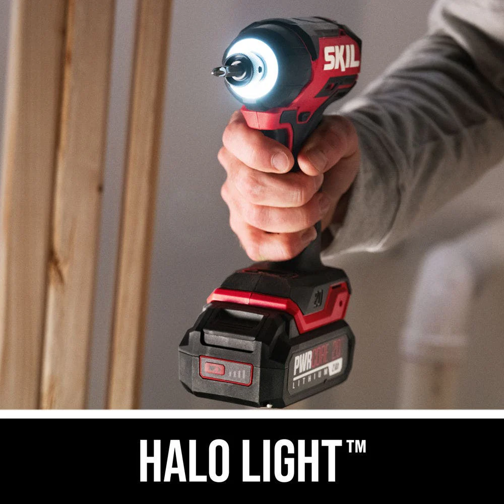 SKIL PWRCORE 20 Brushless 20V Compact Drill Driver and Impact Driver Kit - Image 4