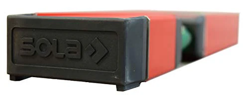 SOLA LSB96 Big Red Aluminum Box Beam Level with 3 60% Magnified Vials, 96-Inch - Image 4