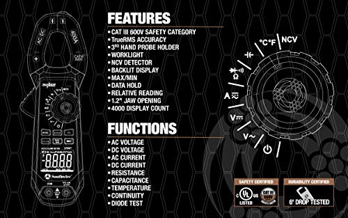 Southwire 400A Clamp Meter with Built-In NCV Tester - Image 5