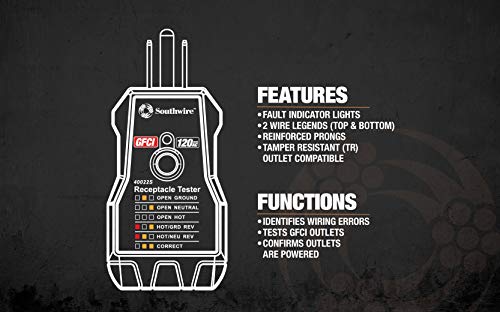 Southwire 40022S GFCI Receptacle Tester - Image 7